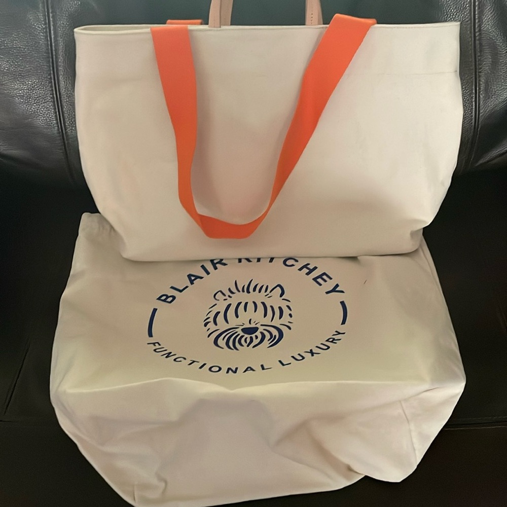 Blair Ritchey Hugh Sport Canvas Bag Tote with Orange Webbing